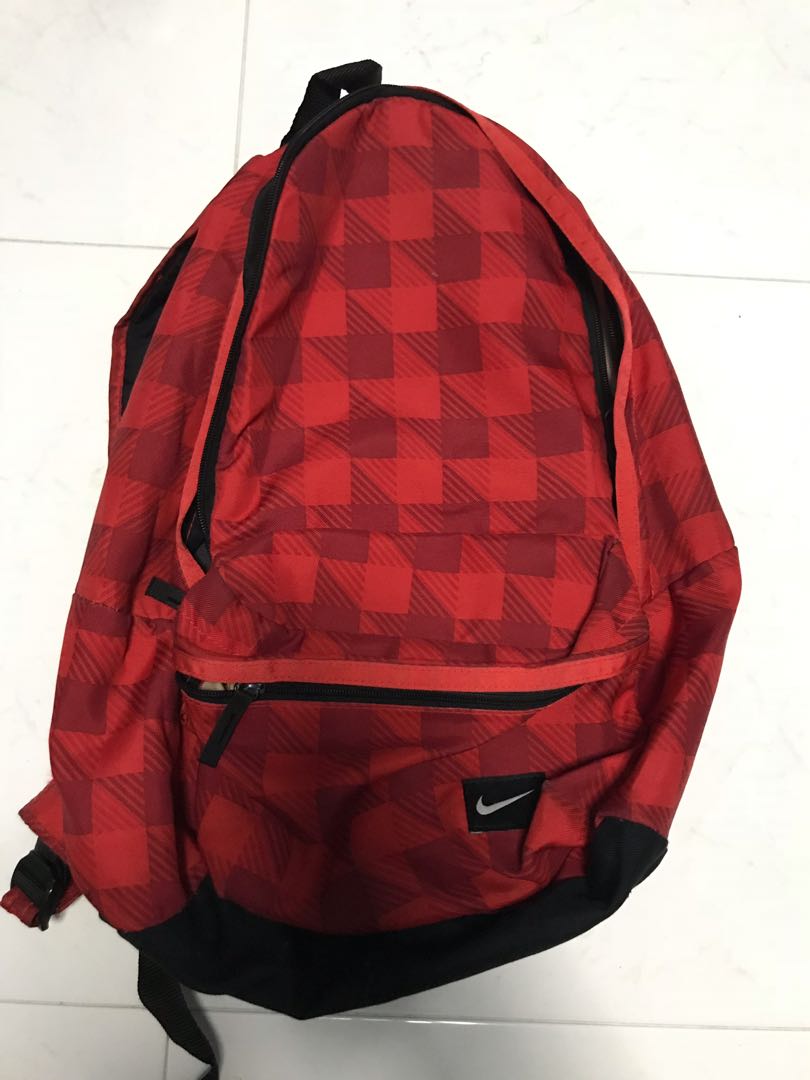 nike red bookbag