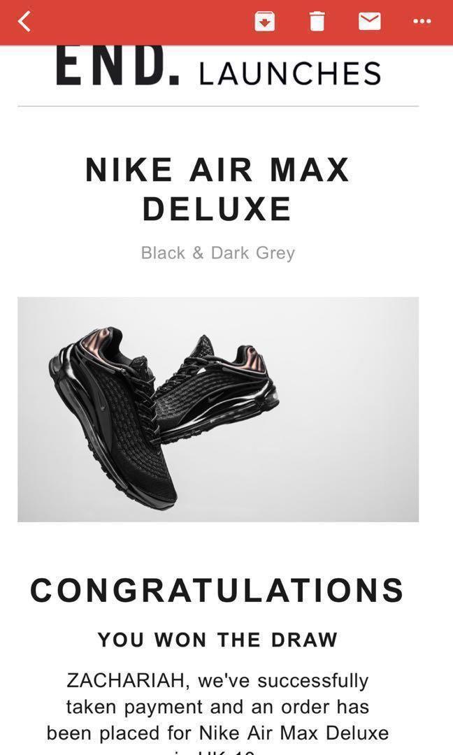 Air max deluxe trainers black mono new arrivals