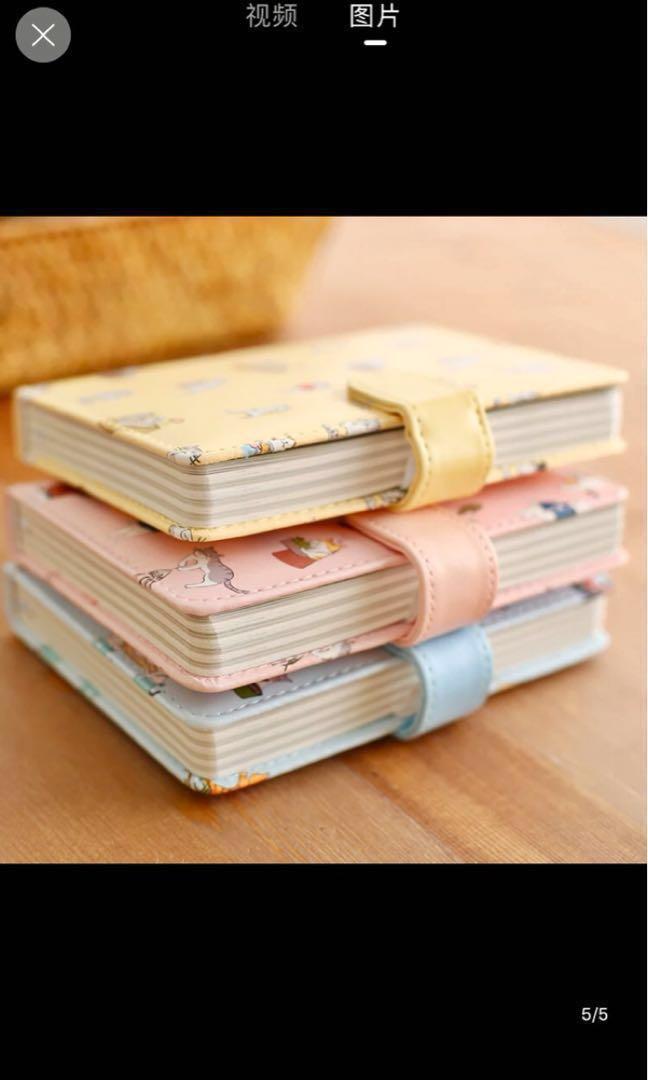Notebook (Category: Stationery & School Supplies) located in Singapore. Submitted by the.r0sie_ (Listing ID 191152668, Image 3). Description: small version:($4)mailing-$2 -pink -white *only small available .thick notebook .different pages have different designs .cute design .waterproof cover Meet up stations: Causeway point(Woodlands) Jurong point(Boon Lay) MRT stations from Woodlands to Jurong east Jurong east to Boon Lay Measurement:big-18.5cmx