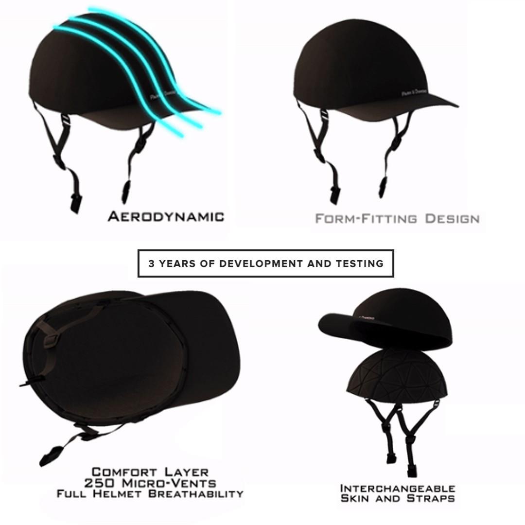 baseball cap bike helmet