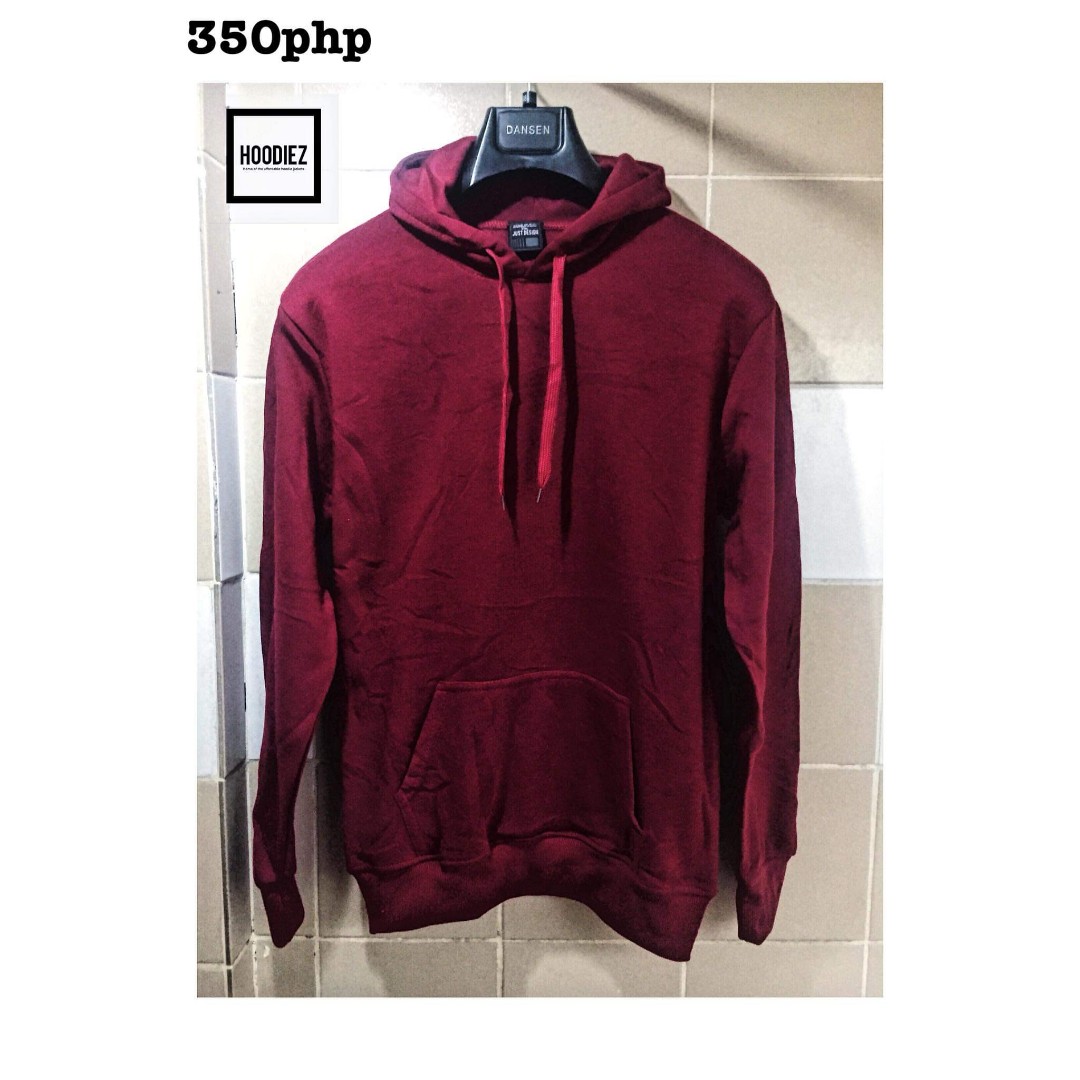 maroon hoodie plain