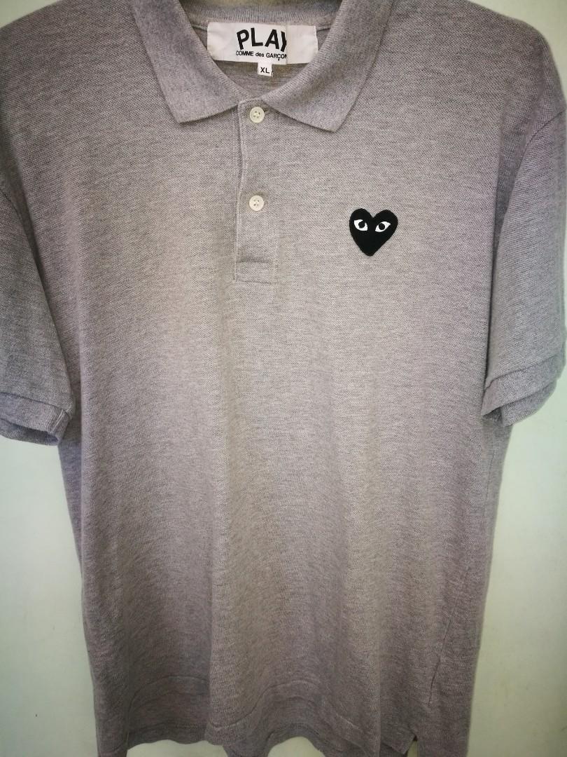 cdg polo grey