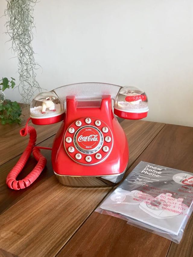 Coca Cola Phone Dome Rayong Thailand April 8th 2017 Vintage Stock