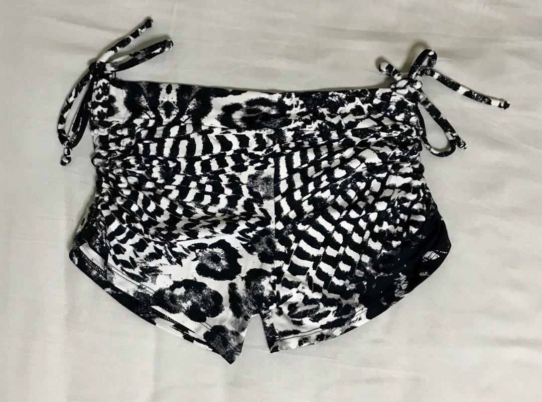 Shakti Active Wear black white yoga shorts New size S Women s Fashion Activewear on Carousell