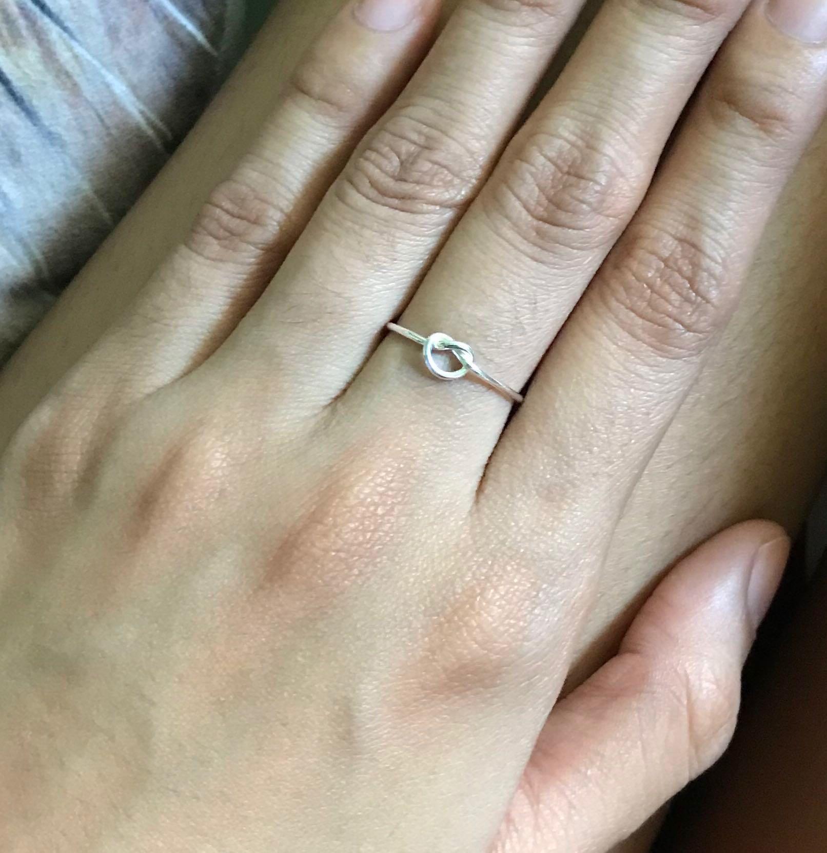 Silverworks knot ring