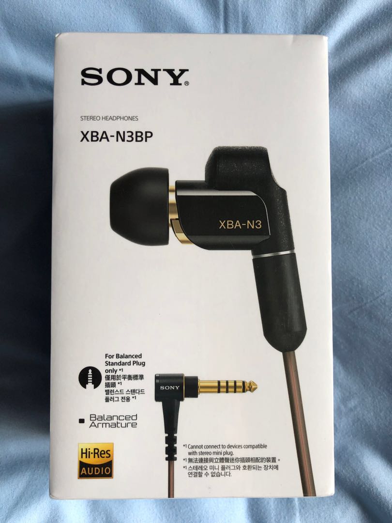 SONY XBA-N3BP In-ear Headphones, Audio, Headphones  Headsets on Carousell