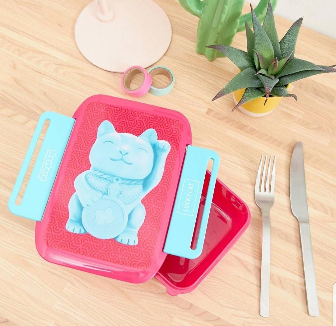 Super Cute Lucky Fortune Cat Lunch Box Home Appliances