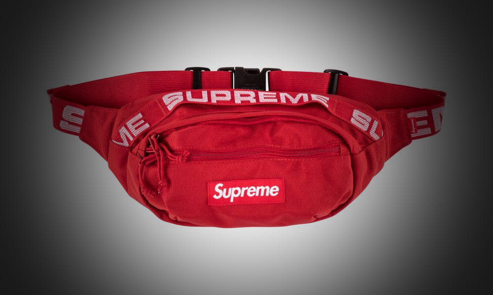 supreme belt bag red