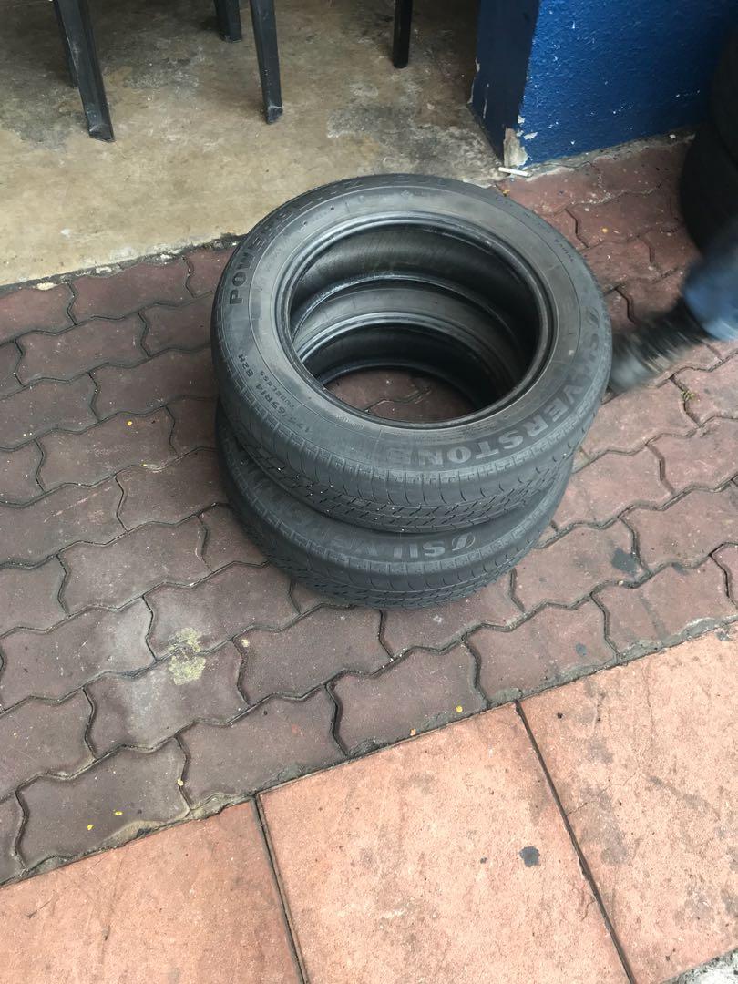 Tayar Second hand tyre myvi silver stone 175/65 r14, Auto Accessories