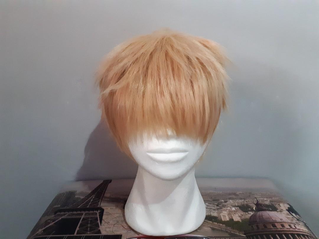 blonde male cosplay wig