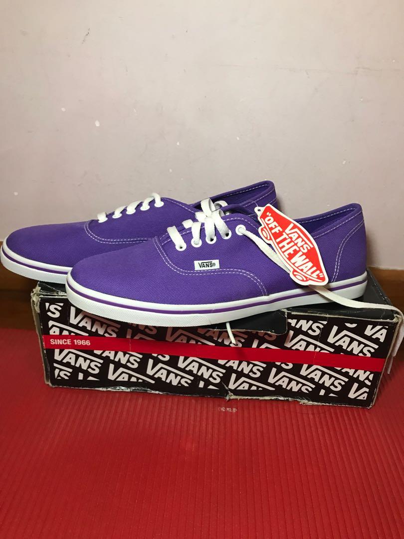 Vans purple thin sole shoes, Men's 