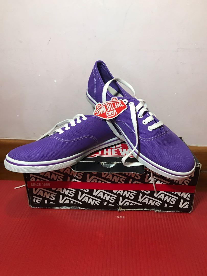 Vans purple thin sole shoes, Men's 