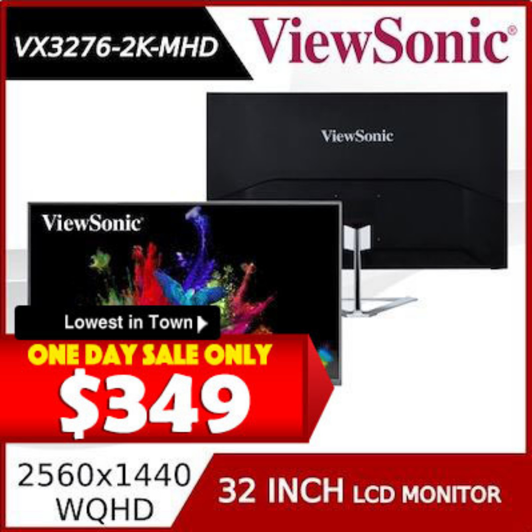 Viewsonic Vx3276 2k Mhd 32inch Superclear Ips Wqhd Lcd Monitor 2560x1440 4ms Electronics Others On Carousell