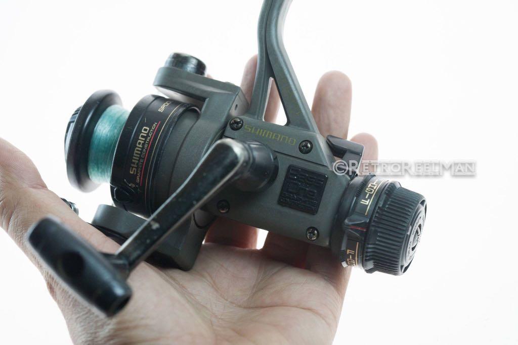 Vintage 1989 Shimano Bass One SS-Light Graphite Fightin’ Rear Drag Spinning  Reel Made in JAPAN