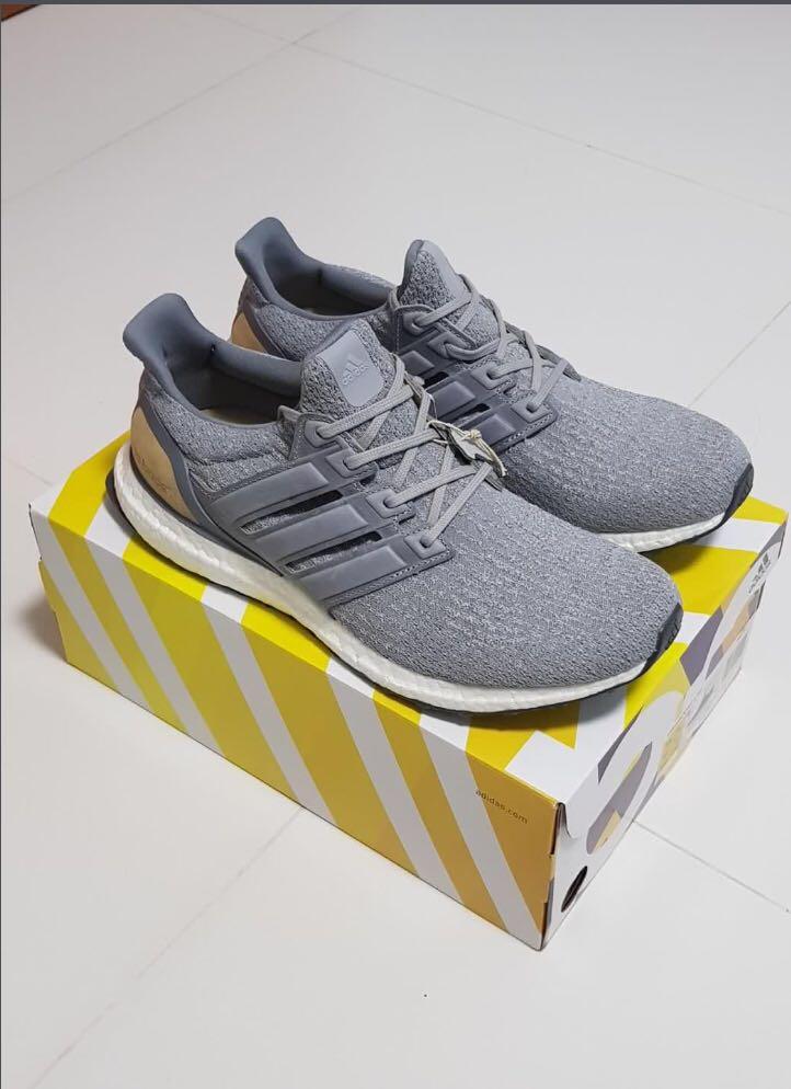 Ultra boost grey leather top