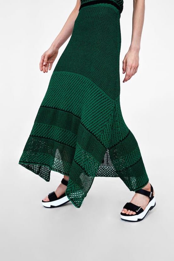 Zara Limited Edition Jacquard Skirt 