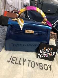 Authentic Toyboy Jelly Classic 25Cm Lady Bagoptic Blue