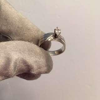 14KT white gold Antique diamond ring size 5 14KT white gold Antique diamond ring size 5