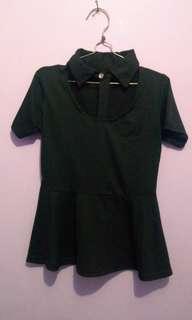 Sexy black peplum