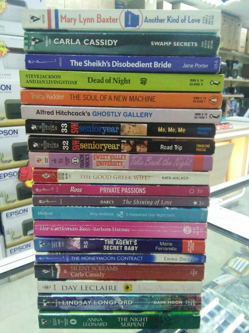 20 Various English Novel Books Stationery Books On Carousell