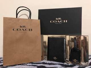 FREE SHIPPING FROM NYC: Coach Travel Set Passpot Holder Luggage Tag Brand New Authentic