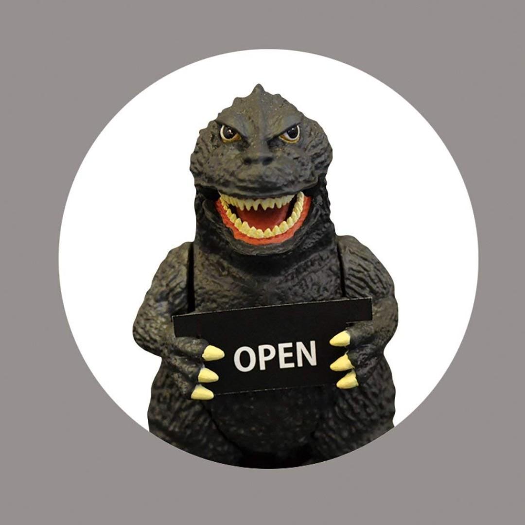 (全新送多個牌) Godzilla Solar Mascot 太陽能搖擺座 (日版) - 哥斯拉 對 金鋼 怪獸 店鋪裝飾 裝飾 禮物 ...