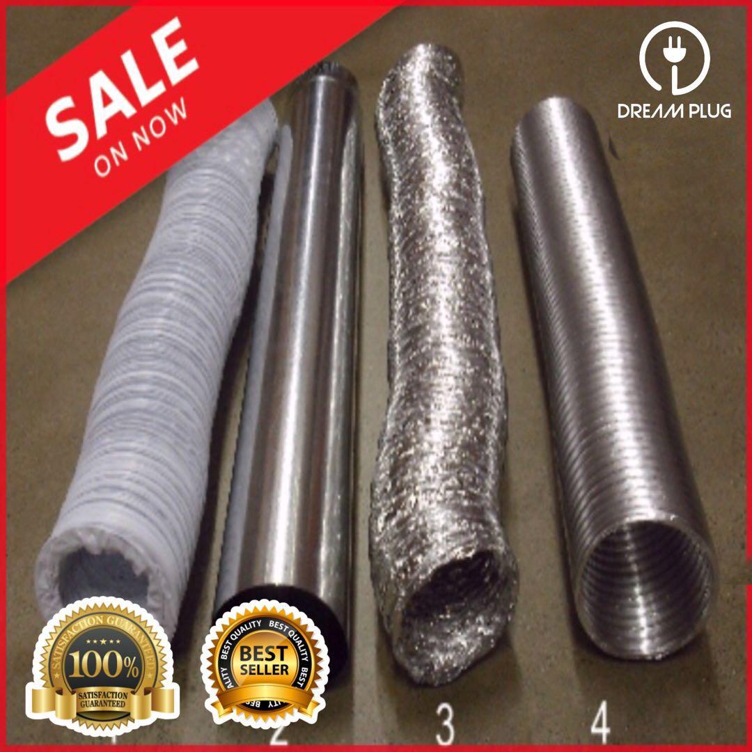 🚚 Universal Dryer/Aircon Flexible Aluminum Exhaust Duct/Hose Venting 
