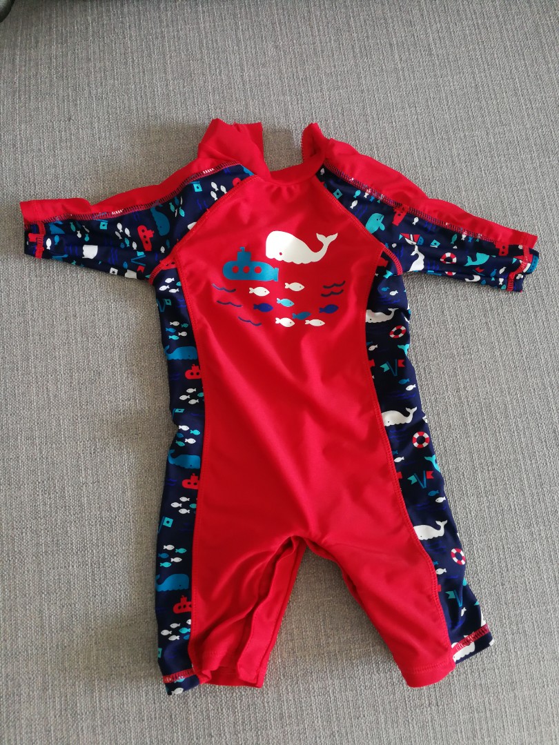 Baby Swim Full Body Rashguard 6 12 Months Babies Kids Babies Kids Fashion On Carousell