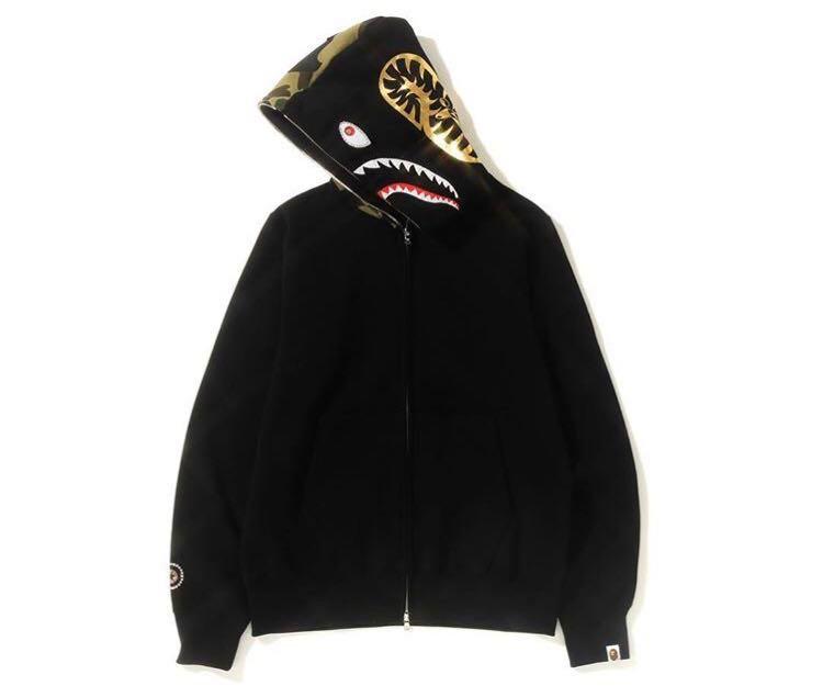 bape swarovski shark hoodie