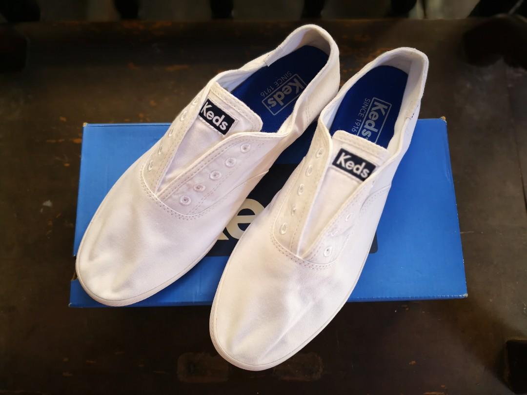 Brand New Keds Chillax Twill White, Women's Fashion, Footwear, Sneakers ...