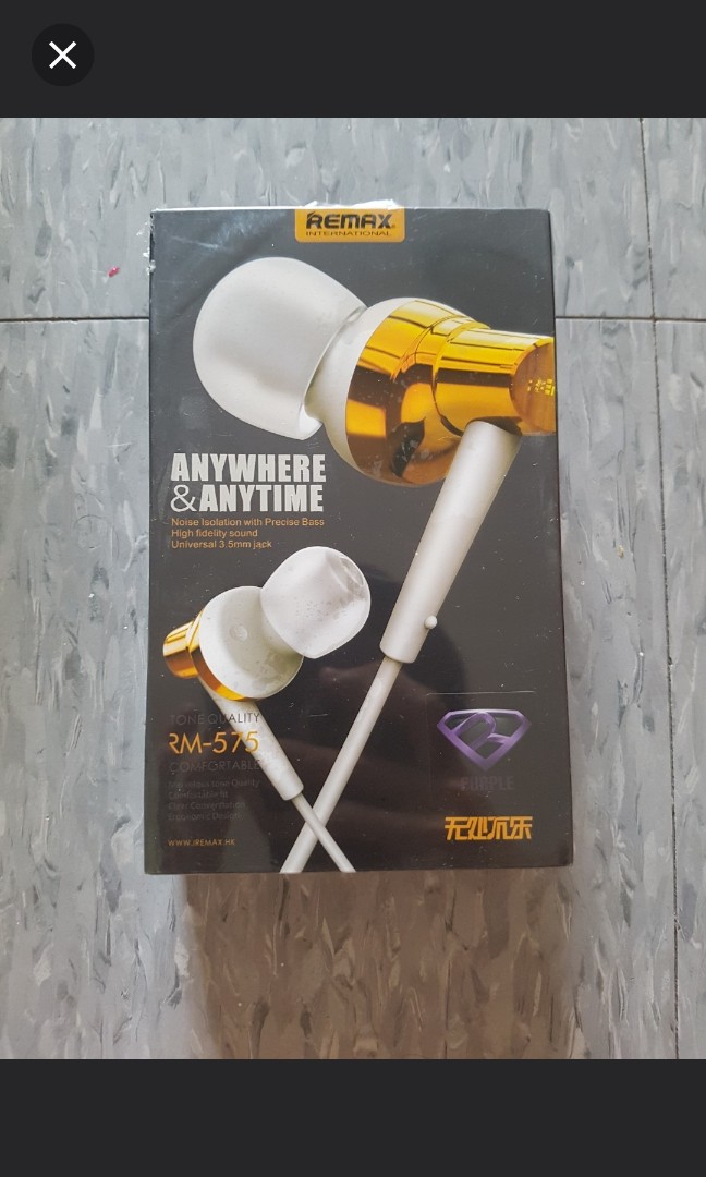 Brand New REMAX RM-575 Earpiece, Audio, Earphones on Carousell
