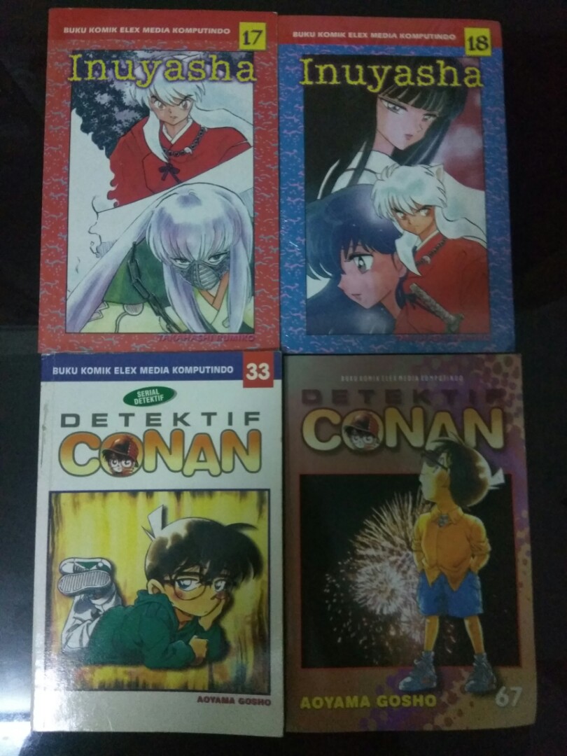 Buku Komik Inuyasha Conan 4 Buku Books Stationery Comics