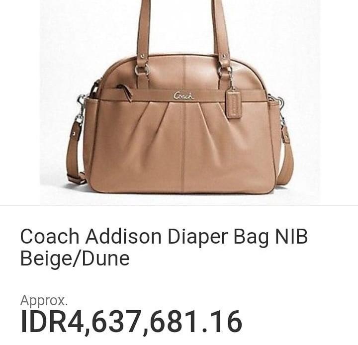 Coach addison diaper bag on sale