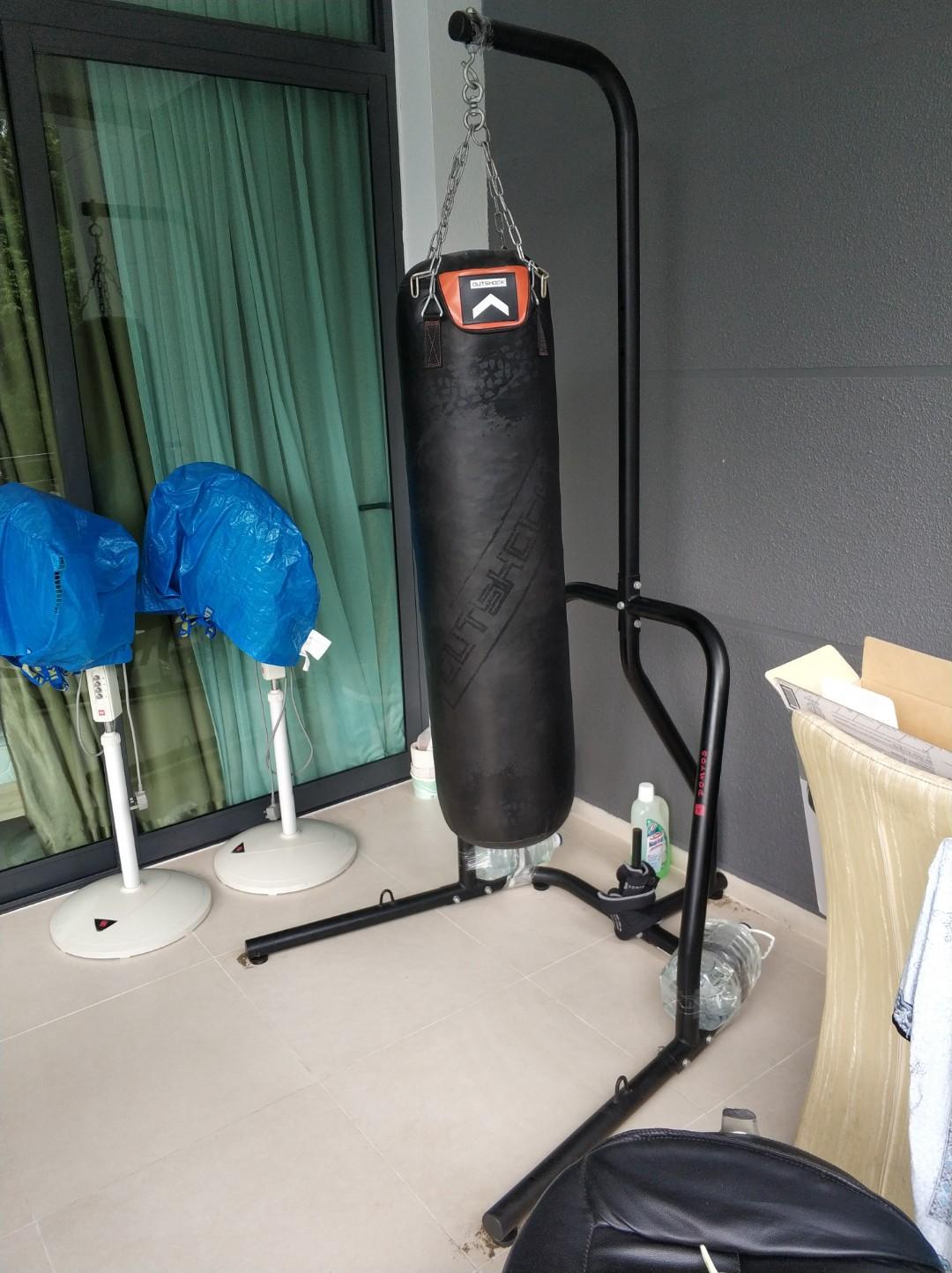Decathlon heavy punching bag with stand 