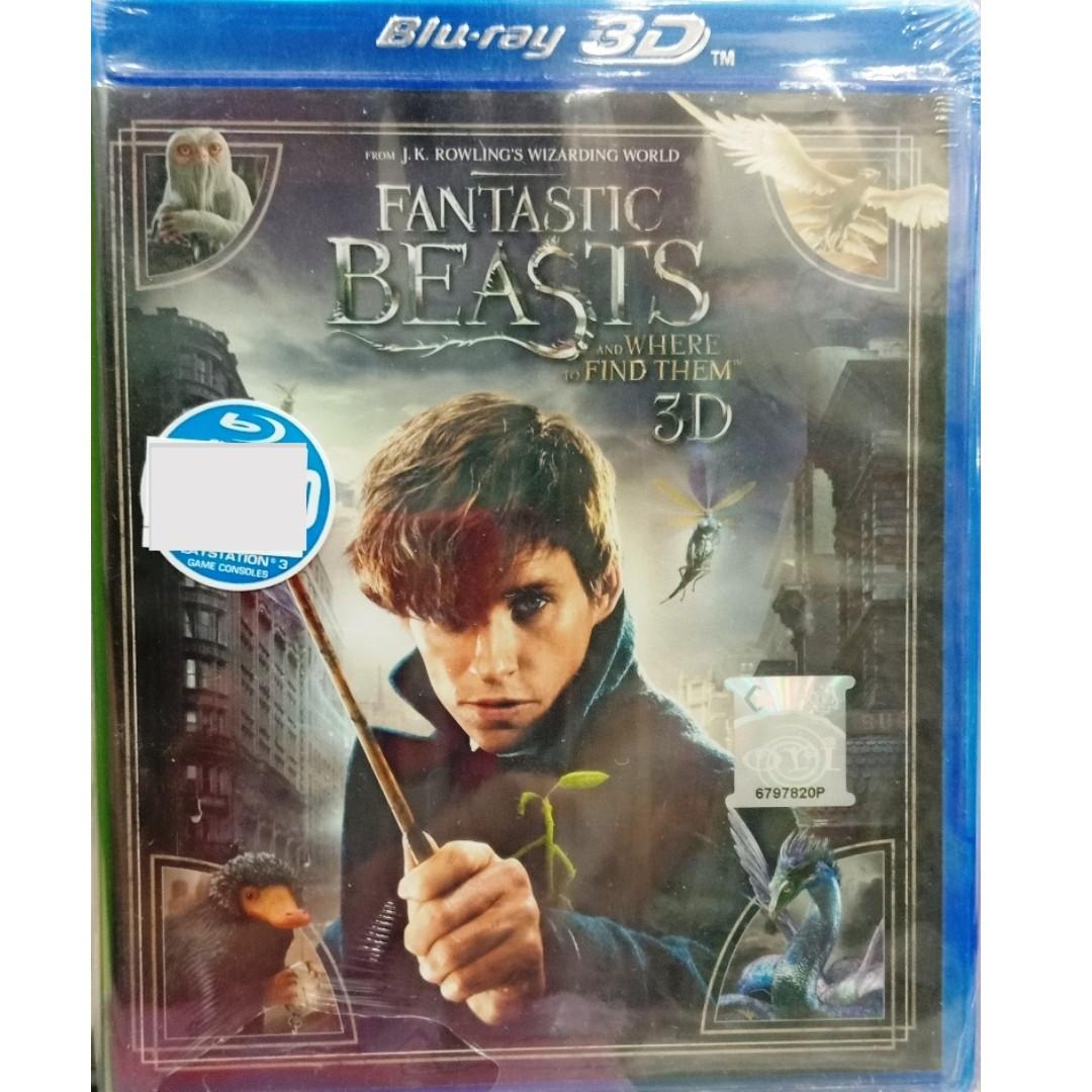 English Movie Fantastic Beasts And Where To Find Them Blu Ray 3d