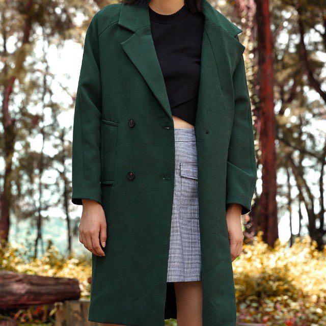 Pine green sales coat