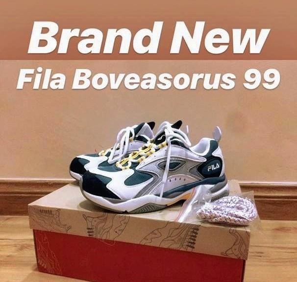 FILA Boveasorus 99 Sneakers Athletic Shoes White Green Women s Fashion Footwear Sneakers on Carousell
