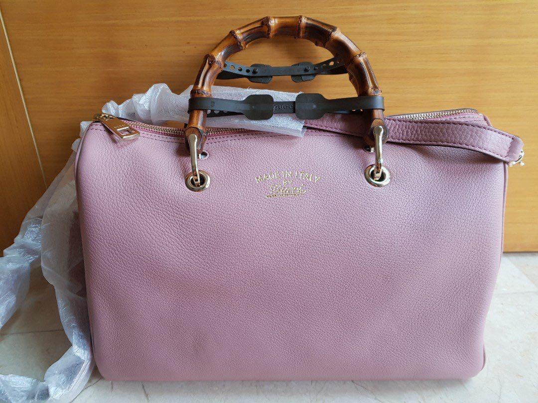 Gucci bamboo best sale bag pink