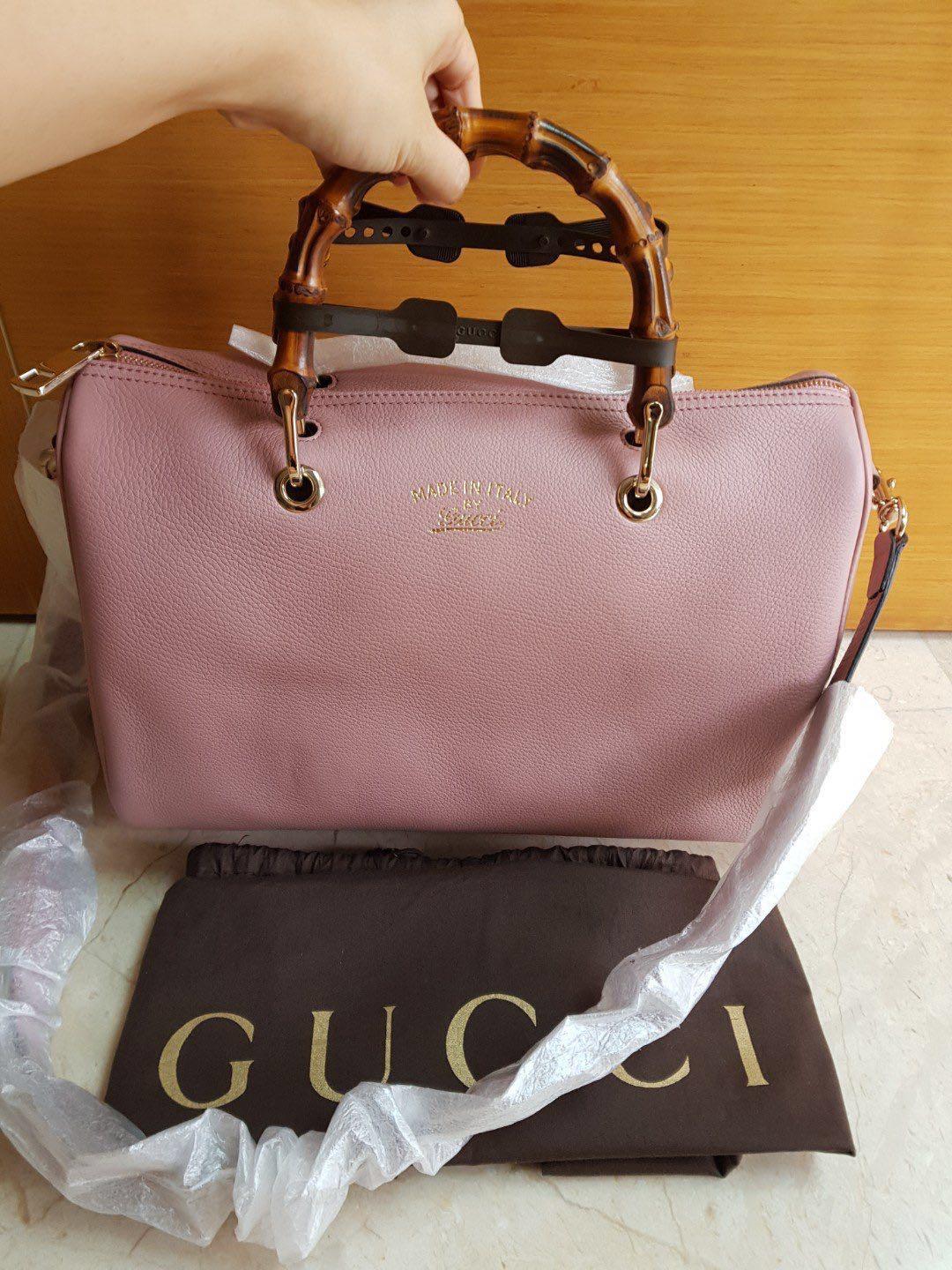 Gucci bamboo boston bag hot sale