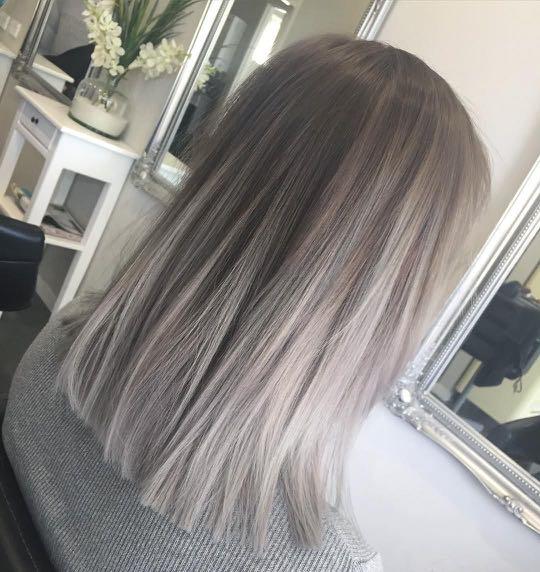 Warna rambut ash grey