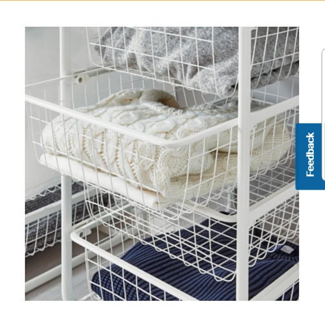 Ikea 4 Tier Clothes Or Shoes Open Rack 4 Layers Mesh Drawers