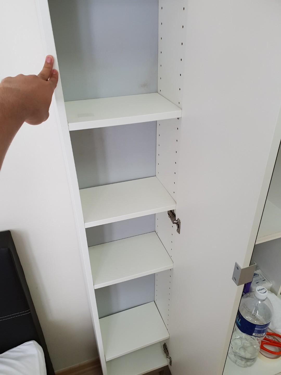 Ikea Standing Mirror Cabinet Furniture Shelves Drawers On