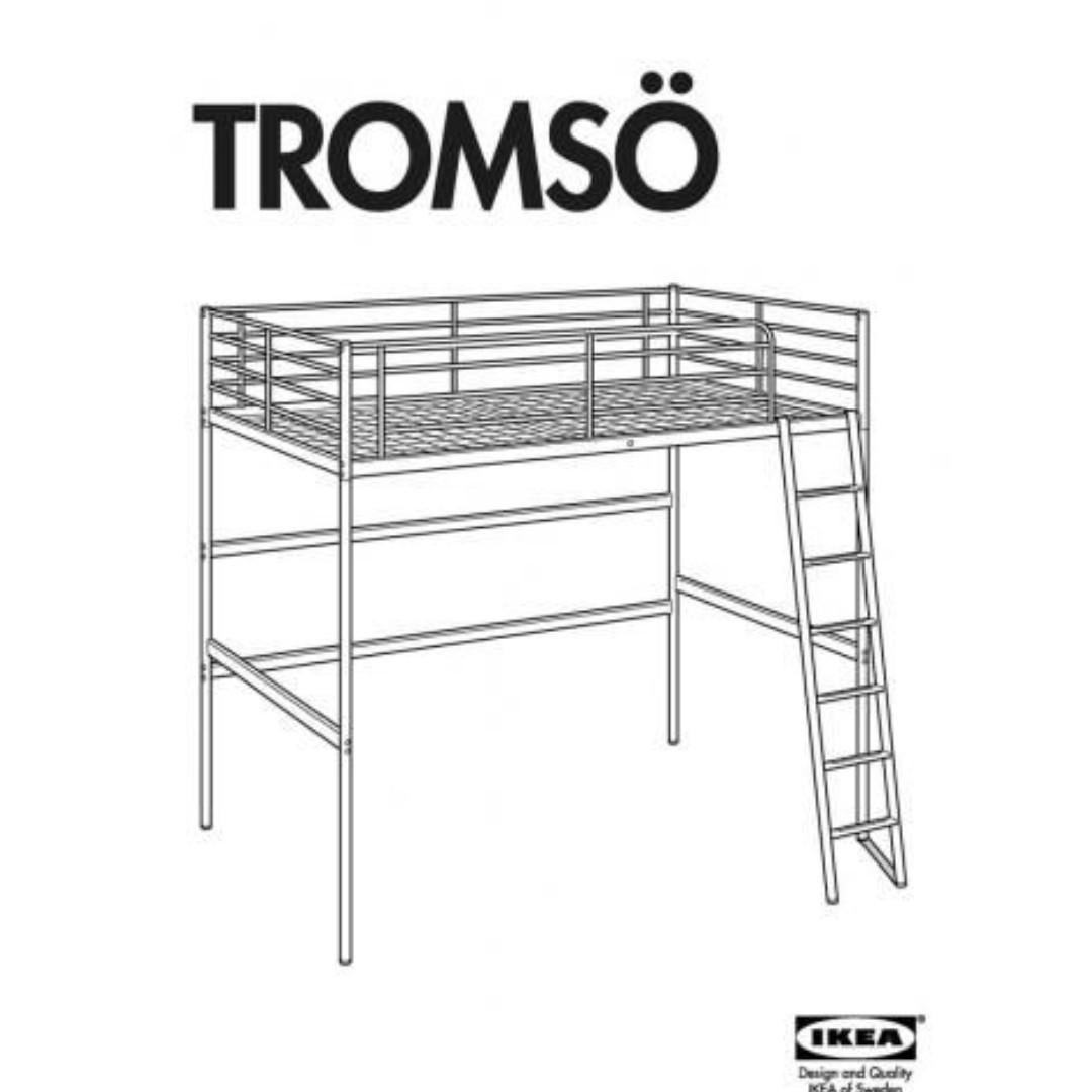 Ikea Tromso Bunk Bed 宜家高架床 傢俬, Ikea Tromso Bunk Bed