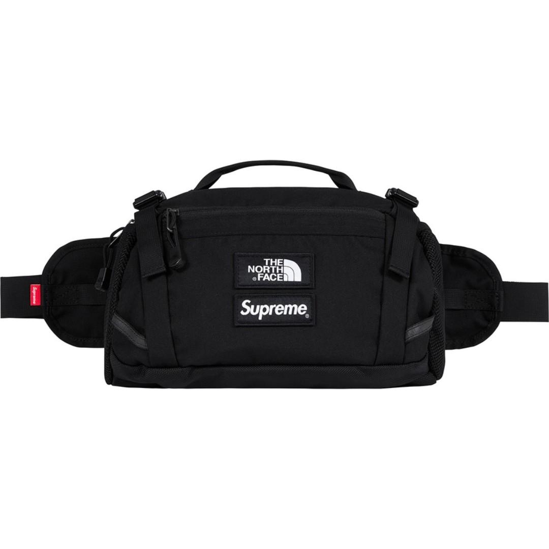 💯[IN STOCK] Supreme The North Face Expedition Waist Bag Black 