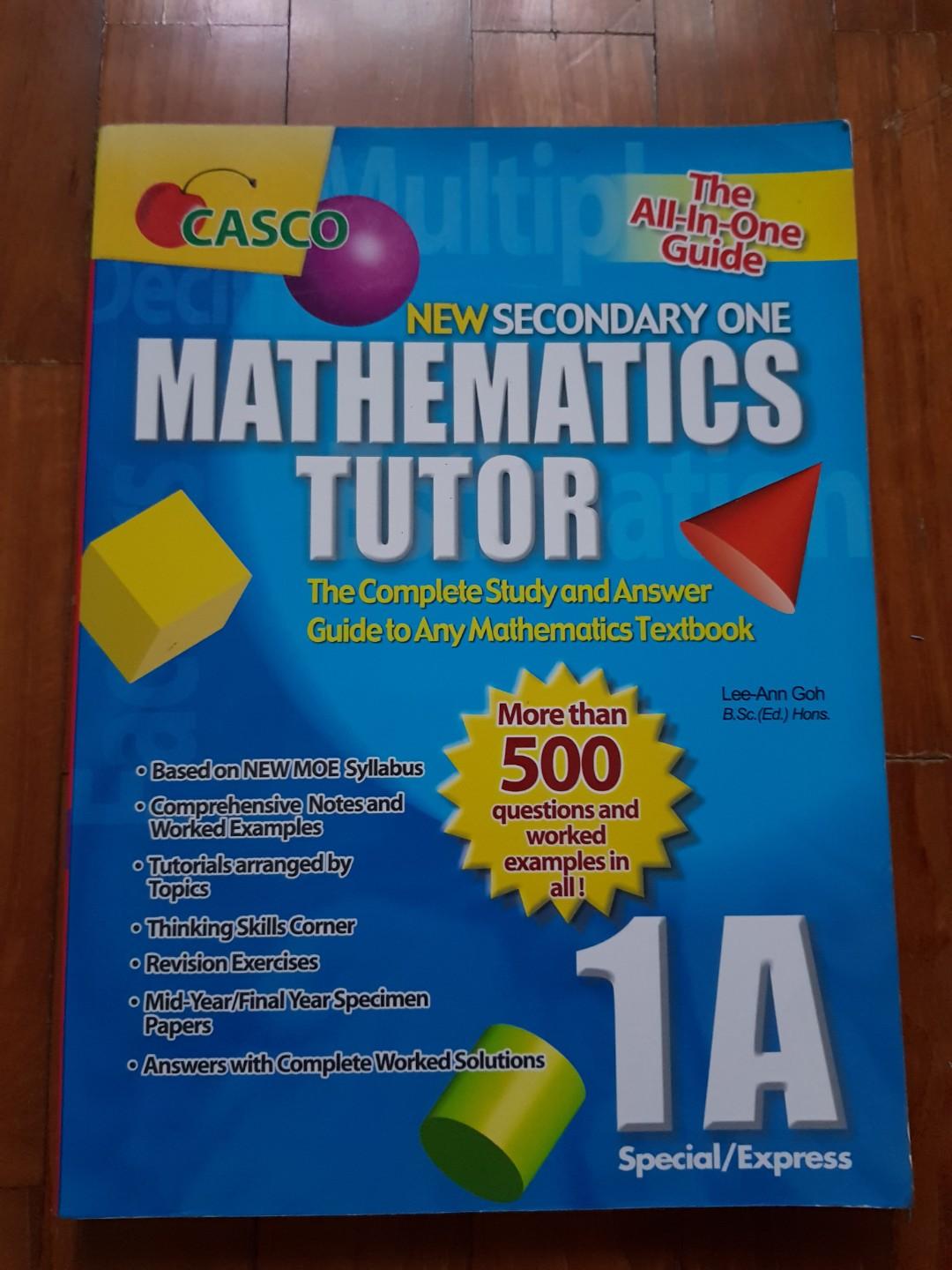Incomplete Sec 1 Maths Books Stationery Textbooks Secondary