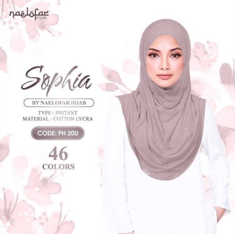 Instock Sophia Instant Naelofar Hijab Women S Fashion