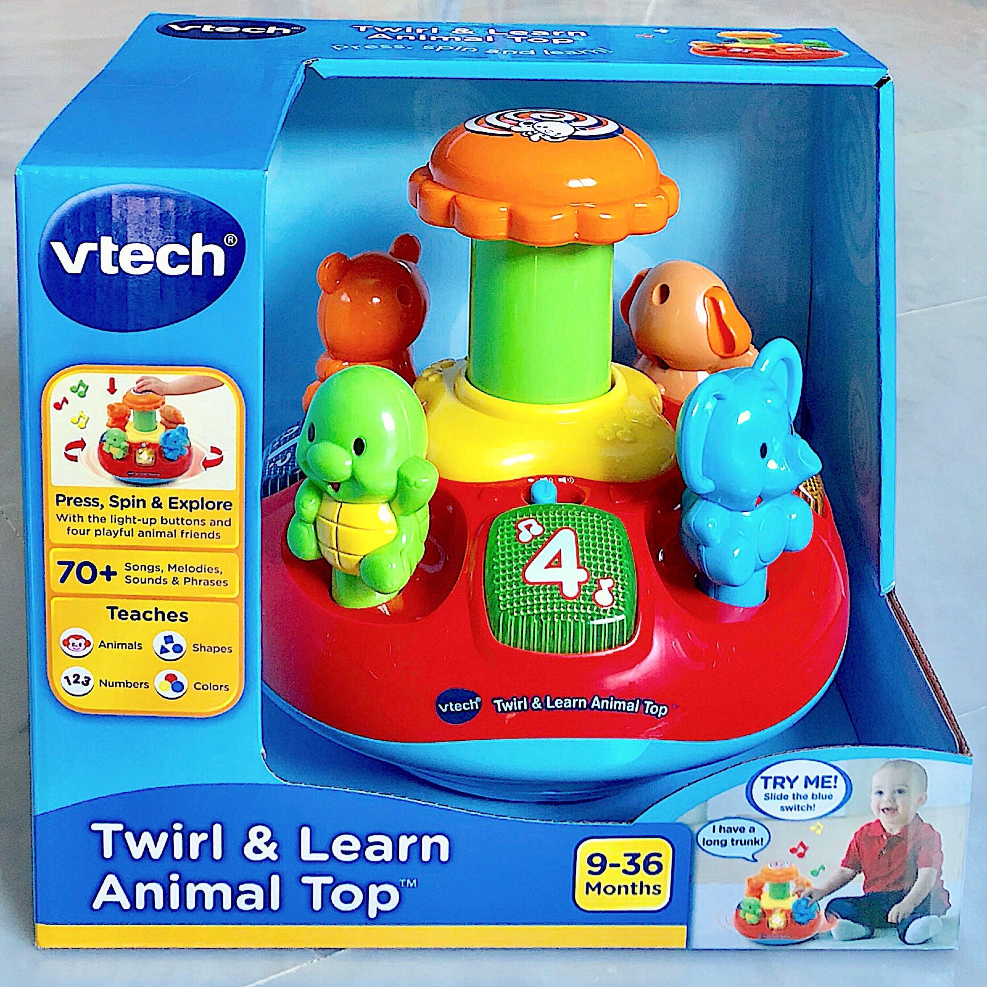 vtech twirl & learn animal top