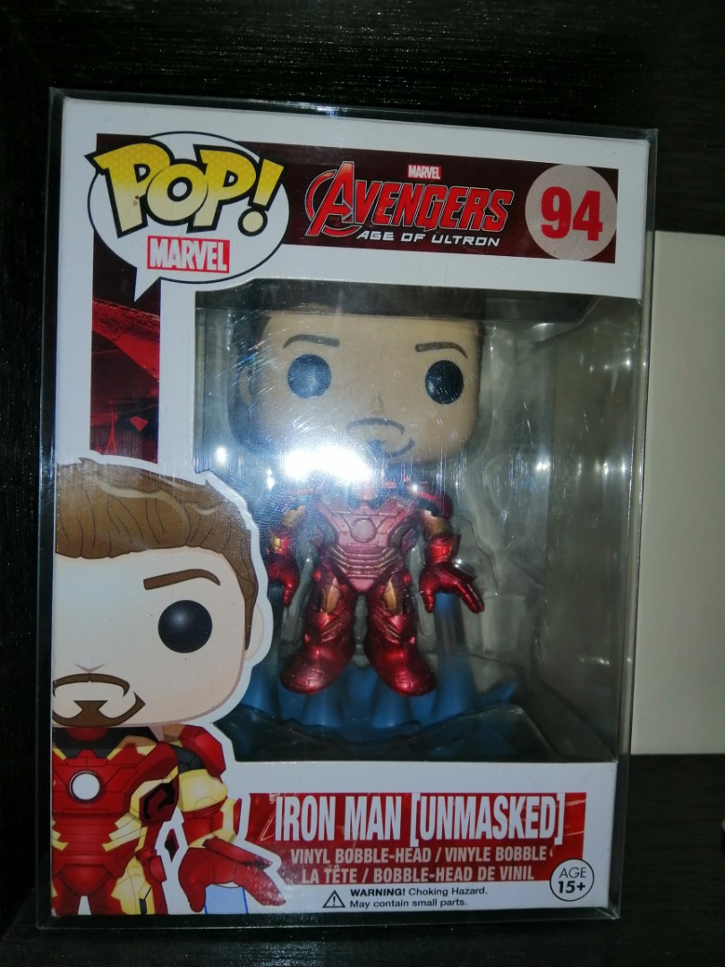 unmasked iron man funko pop age of ultron