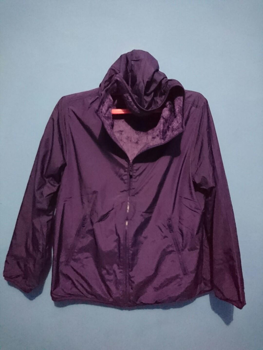 Jacket uniqlo running XL, Fesyen Wanita, Pakaian Wanita, Baju Luaran di
