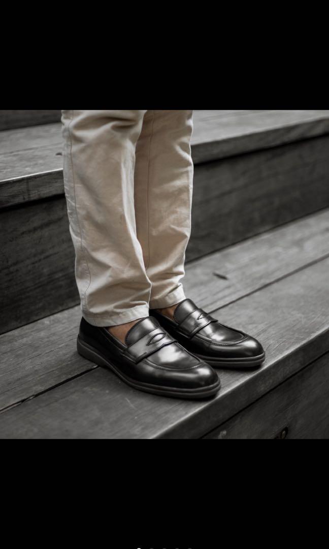Jual Sepatu Pria Sepatu Kulit Sepatu Formal Pantofel Gaelic Loafers Black Jackwell Fesyen Pria Sepatu Sepatu Formal Di Carousell